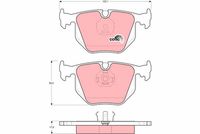 TRW GDB1119 - Lado de montaje: Eje delantero<br>año construcción desde: 11/1995<br>Restricción de fabricante: ATE<br>Contacto avisador de desgaste: preparado para indicador desgaste<br>Homologación: E9 90R 01705/035<br>Altura [mm]: 74,8<br>Ancho [mm]: 156,4<br>Espesor [mm]: 19<br>SVHC: No hay información disponible, diríjase al fabricante.<br>