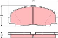 TRW GDB1135 - Juego de pastillas de freno