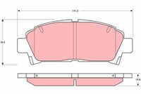 TRW GDB1145 - Juego de pastillas de freno