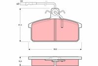 TRW GDB422 - Juego de pastillas de freno