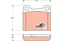 TRW GDB1160 - Juego de pastillas de freno - COTEC