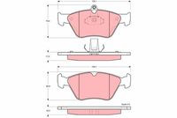 TRW GDB1166 - Juego de pastillas de freno