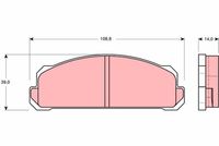 TRW GDB123 - Juego de pastillas de freno
