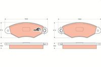 TRW GDB1321 - Juego de pastillas de freno - COTEC