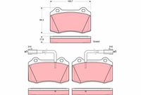 TRW GDB1519 - Juego de pastillas de freno