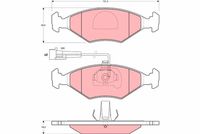TRW GDB1340 - Juego de pastillas de freno
