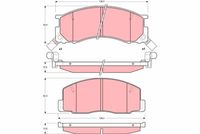 TRW GDB1195 - Juego de pastillas de freno