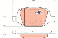 TRW GDB1384 - Juego de pastillas de freno - COTEC