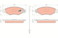 TRW GDB1402 - Juego de pastillas de freno