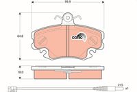 TRW GDB1465 - Juego de pastillas de freno - COTEC