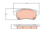 TRW GDB2136 - Juego de pastillas de freno