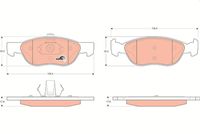 TRW GDB1487 - Juego de pastillas de freno - COTEC