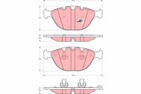 TRW GDB1529 - Juego de pastillas de freno - COTEC