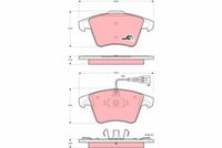 TRW GDB1556 - Juego de pastillas de freno - COTEC