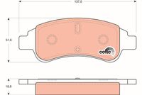 TRW GDB1563 - Lado de montaje: Eje delantero<br>Restricción de fabricante: BOSCH<br>Contacto avisador de desgaste: no preparado para indicador de desgaste<br>Ancho [mm]: 137<br>Altura [mm]: 51<br>Espesor [mm]: 18,8<br>Pastilla de freno: con borde biselado<br>Artículo complementario/Información complementaria: con accesorios<br>Artículo complementario / información complementaria 2: con tornillos pinza freno<br>Frenos: Pastillas con bajo polvo residual<br>Frenos: también para discos de freno perforados<br>Homologación: E9 90R-02A1062/1046<br>SVHC: No hay información disponible, diríjase al fabricante.<br>