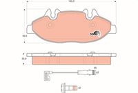 TRW GDB1600 - Juego de pastillas de freno - COTEC