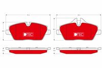 TRW GDB1611DTE - Juego de pastillas de freno - DTEC COTEC