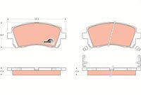 TRW GDB3217 - Juego de pastillas de freno - COTEC