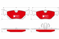 TRW GDB1626DTE - Lado de montaje: Eje trasero<br>para diámetro disco de freno [mm]: 300<br>Restricción de fabricante: ATE<br>Contacto avisador de desgaste: preparado para indicador desgaste<br>Homologación: E9-90R - 01120/975<br>Altura [mm]: 43,5<br>Ancho [mm]: 123,1<br>Espesor [mm]: 17,1<br>Altura 2 [mm]: 48,1<br>Longitud 2 [mm]: 123,1<br>SVHC: No hay información disponible, diríjase al fabricante.<br>