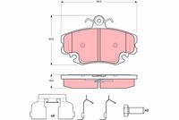 TRW GDB1635 - Juego de pastillas de freno