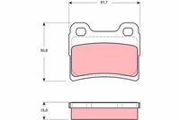 TRW GDB1639 - Lado de montaje: Eje delantero<br>Restricción de fabricante: BENDIX<br>Contacto avisador de desgaste: con avisador acústico de desgaste<br>Homologación: E1 90R 01024/169<br>Altura [mm]: 57,5<br>Ancho [mm]: 131<br>Espesor [mm]: 18,6<br>SVHC: No hay información disponible, diríjase al fabricante.<br>