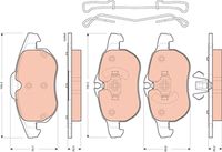 TRW GDB1657 - Juego de pastillas de freno