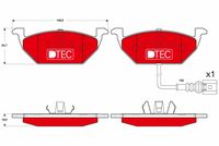 TRW GDB1658DTE - Lado de montaje: Eje delantero<br>Número de PR: 1ZF<br>Restricción de fabricante: ATE<br>Número de indicadores de desgaste [por eje]: 1<br>Longitud contacto de aviso [mm]: 155<br>Ancho [mm]: 146<br>Espesor [mm]: 19<br>Altura [mm]: 54,7<br>Contacto avisador de desgaste: con contacto avisador de desgaste<br>Pastilla de freno: con borde biselado<br>Homologación: E9 90R 027004<br>SVHC: No hay información disponible, diríjase al fabricante.<br>