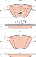 TRW GDB1729 - Lado de montaje: Eje trasero<br>para diámetro disco de freno [mm]: 300<br>Restricción de fabricante: ATE<br>Contacto avisador de desgaste: preparado para indicador desgaste<br>Ancho [mm]: 123,1<br>Altura [mm]: 43,5<br>Espesor [mm]: 17,1<br>Altura 2 [mm]: 48,1<br>Longitud 2 [mm]: 123,1<br>Frenos: Pastillas con bajo polvo residual<br>Frenos: también para discos de freno perforados<br>Homologación: E9 90R-02A1148/0975<br>SVHC: No hay información disponible, diríjase al fabricante.<br>