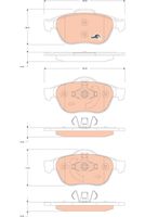TRW GDB1823 - Juego de pastillas de freno - COTEC