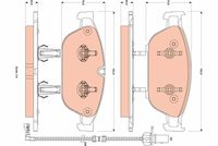 TRW GDB1883 - Juego de pastillas de freno - COTEC