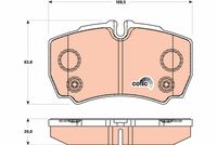 TRW GDB1901 - Juego de pastillas de freno - COTEC