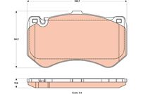 TRW GDB1907 - Lado de montaje: Eje delantero<br>para código de equipamiento especial: B06<br>para código de equipamiento especial: 044<br>Restricción de fabricante: BREMBO<br>Ancho [mm]: 189,3<br>Altura [mm]: 93,1<br>Espesor [mm]: 16,6<br>Contacto avisador de desgaste: preparado para indicador desgaste<br>Frenos: Pastillas con bajo polvo residual<br>Frenos: también para discos de freno perforados<br>Frenos: sólo junto con discos de freno de acero<br>Frenos: no para discos de freno cerámica/carbono<br>Homologación: E9-90R-02A1148/2796<br>SVHC: No hay información disponible, diríjase al fabricante.<br>