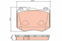 TRW GDB2081 - Lado de montaje: Eje delantero<br>Equipamiento de vehículo: para vehículos con paquete sport AMG<br>para código de equipamiento especial: P31<br>para código de equipamiento especial: M013<br>Restricción de fabricante: BREMBO<br>Ancho [mm]: 127,7<br>Altura [mm]: 82,2<br>Espesor [mm]: 18,5<br>Contacto avisador de desgaste: preparado para indicador desgaste<br>Homologación: E9 90R-02A0107/4134<br>SVHC: No hay información disponible, diríjase al fabricante.<br>