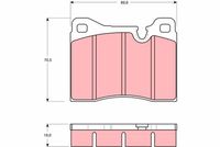 TRW GDB261 - Juego de pastillas de freno