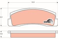 TRW GDB265 - Juego de pastillas de freno - COTEC