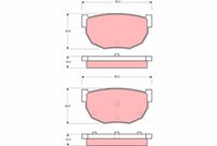 TRW GDB306 - Juego de pastillas de freno