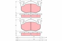 TRW GDB313 - Juego de pastillas de freno