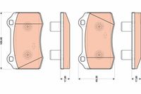 TRW GDB1773 - Juego de pastillas de freno