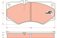 TRW GDB317 - Juego de pastillas de freno - COTEC