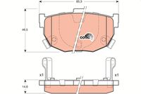 TRW GDB3170 - Juego de pastillas de freno - COTEC