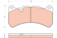 TRW GDB1739 - Juego de pastillas de freno