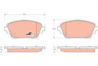 TRW GDB3227 - Juego de pastillas de freno - COTEC