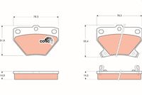 TRW GDB3243 - Juego de pastillas de freno - COTEC