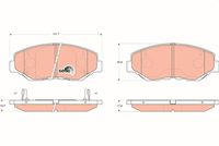TRW GDB3325 - Juego de pastillas de freno - COTEC