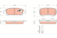 TRW GDB3341 - Juego de pastillas de freno - COTEC