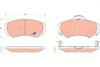 TRW GDB3352 - Juego de pastillas de freno - COTEC