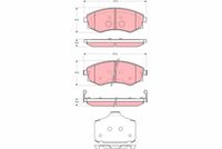 TRW GDB3365 - Lado de montaje: Eje delantero<br>Restricción de fabricante: TRW<br>Contacto avisador de desgaste: con avisador acústico de desgaste<br>Homologación: E1 90R 01024/250<br>Altura [mm]: 59<br>Ancho [mm]: 169,5<br>Espesor [mm]: 16<br>SVHC: No hay información disponible, diríjase al fabricante.<br>