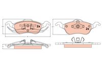 TRW GDB1358 - Juego de pastillas de freno - COTEC