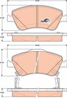 TRW GDB3481 - Lado de montaje: Eje trasero<br>Homologación: E9 90R - 01120/2194<br>Restricción de fabricante: AKEBONO<br>Ancho [mm]: 98,6<br>Espesor [mm]: 14,4<br>Altura [mm]: 42,6<br>Contacto avisador de desgaste: con avisador acústico de desgaste<br>SVHC: No hay información disponible, diríjase al fabricante.<br>