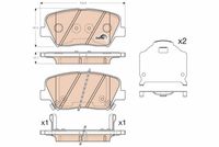 TRW GDB3549 - Lado de montaje: Eje trasero<br>Equipamiento de vehículo: para vehículos con freno de estacionamiento electrónico<br>Restricción de fabricante: AKEBONO<br>Ancho [mm]: 99,8<br>Altura [mm]: 41,2<br>Espesor [mm]: 15,5<br>Contacto avisador de desgaste: con avisador acústico de desgaste<br>Homologación: E9 90R - 01120/2689<br>SVHC: No hay información disponible, diríjase al fabricante.<br>